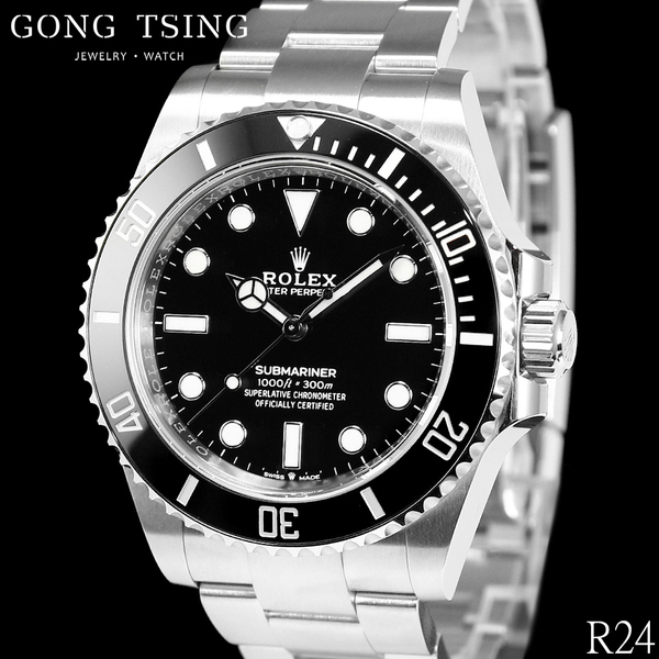 勞力士男錶     ROLEX 124060 黑水鬼 綠卡 41MM 無日期水鬼 全新未使用品 2024年綠卡